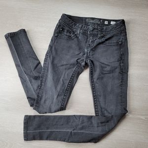 Miss Me Black Skinny Jeans Size 24